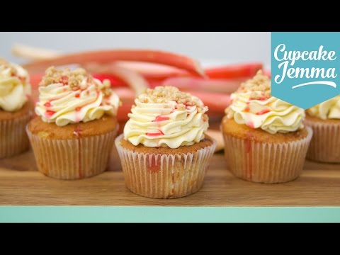 Video: Rhubarb And Almond Cupcake