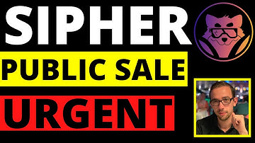 $Sipher Public Sale Information (URGENT)