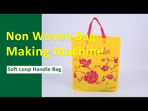 Automatic Non Woven Soft Loop Handle Bag Making Machine
