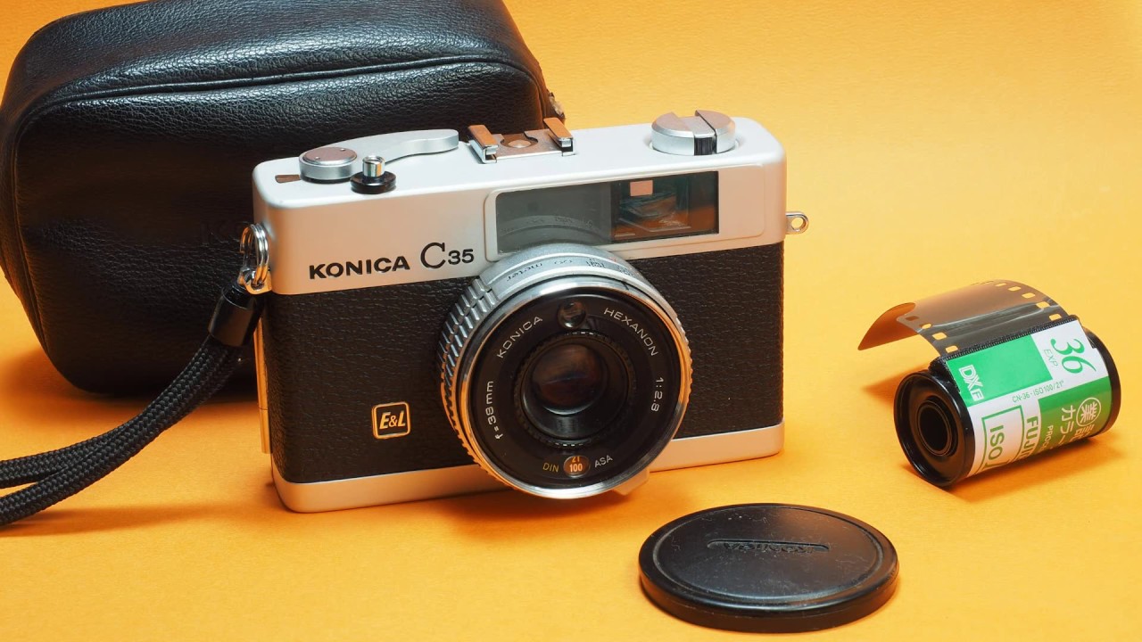 KONICA C35 E＆L 修理 #ヤフオク - YouTube