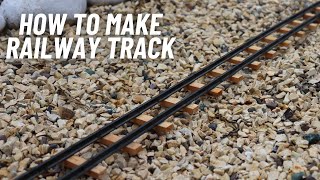 How to Make Railway Track - DIY HO Scale Model Trains