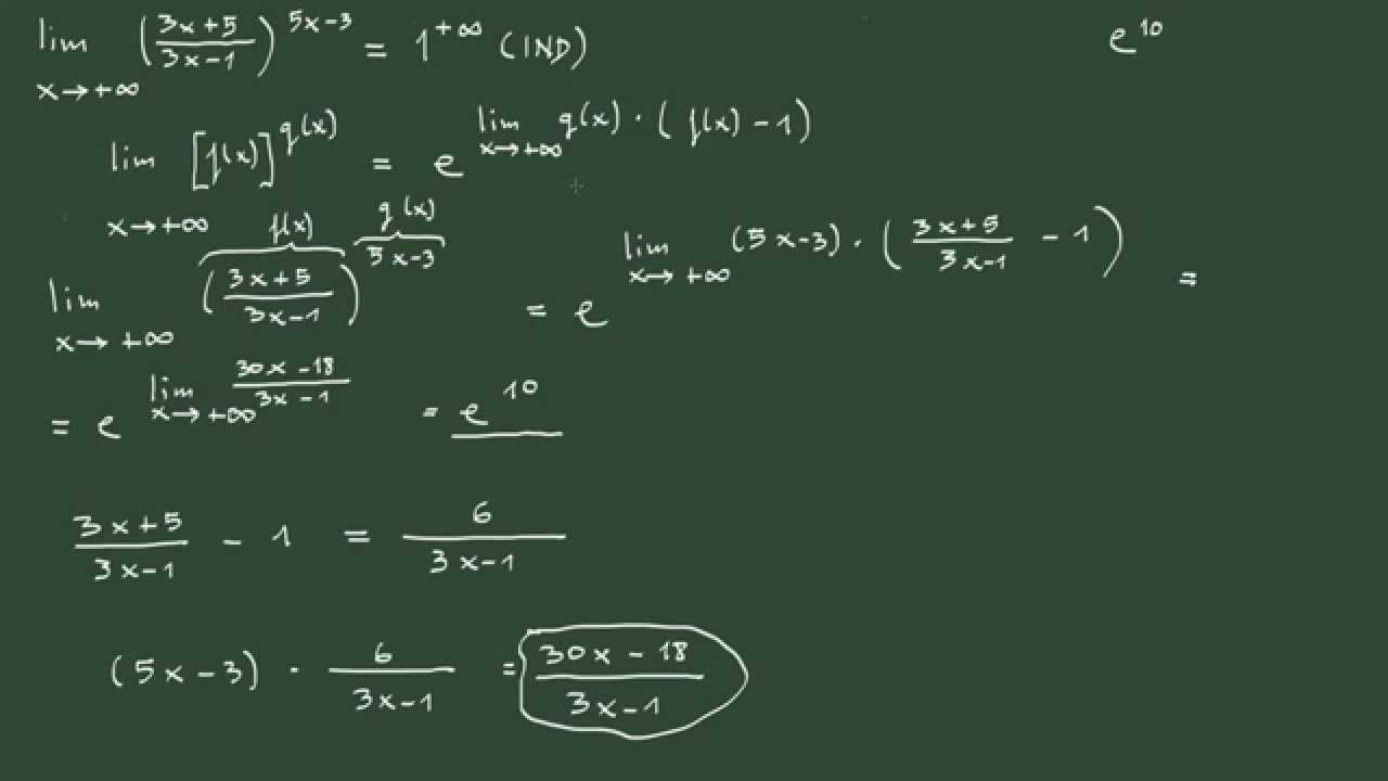 Limite De 1 Elevado A Infinito