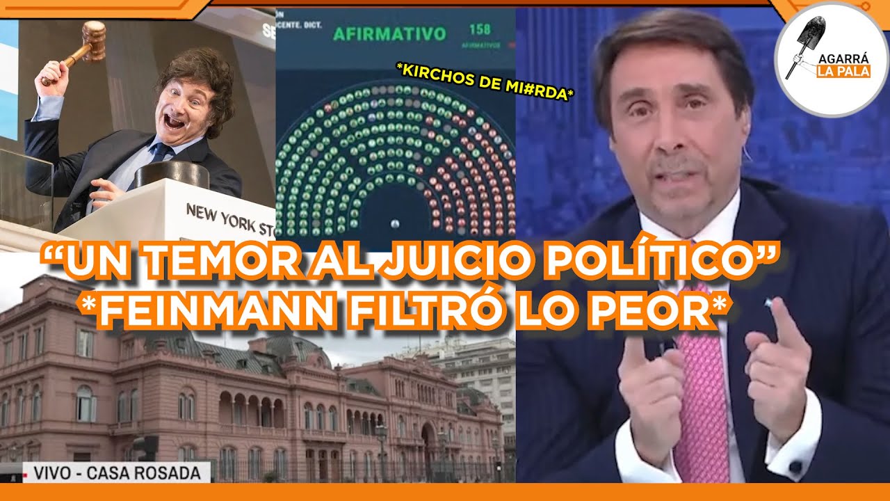 FEINMANN FILTRÓ LO PEOR TRAS EL ESCÁNDALO EN DIPUTADOS CONTRA MILEI: "TEMOR AL JUICIO POLÍTICO"