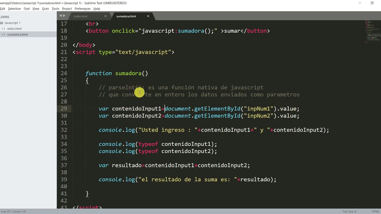 33 JAVASCRIPT Calculadora parte 2 - YouTube