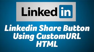 Share web page on Linkedin CustomURL