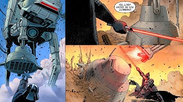 When Darth Vader Sliced the Legs off an AT-AT Walker(Canon) - Star Wars Comics Explained