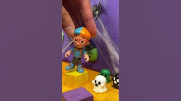 Can Blippi Do the Halloween Floor is Lava Obstacle Course Challenge? #shorts
