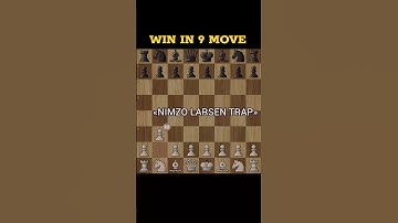 Nimzo Larsen Trap | win in 9 move | #shorts #trap #bkvhp #fypシ゚  #views #trend #viewsfromthetrap
