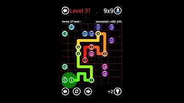 Connect-All Regular Pack Hard 9x9 Level 21 Perfect ★ Android iOs Walkthrough Full HD