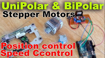 Arduino Stepper Motors Control: BiPolar and UniPolar stepper motors position and speed control