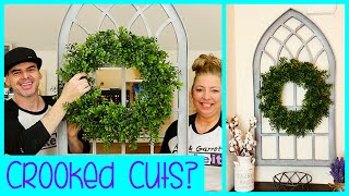 Cheap and Easy Cathedral Window Frame Wall Decor