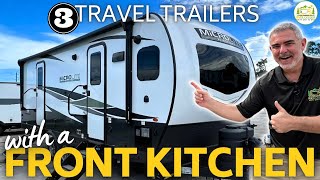 3 Stunning Front Kitchen Travel Trailers for 2024