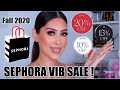 SEPHORA VIB SALE RECOMEDATIONS| FALL 2020