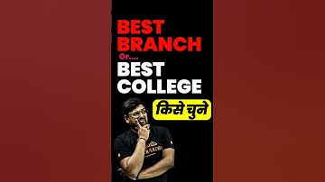 Best IIT? Or Best Branch in any IIT?🤔🤔#jee #jee2025 #iit #iitjee #iitbranch #branch #btech