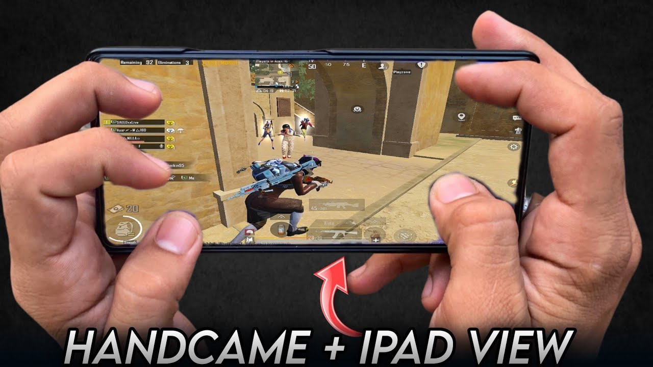 HANDCAM iPad View Gameplay 🥶 | Infinix GT 20 Pro PUBG Test (Smooth + Gyro)