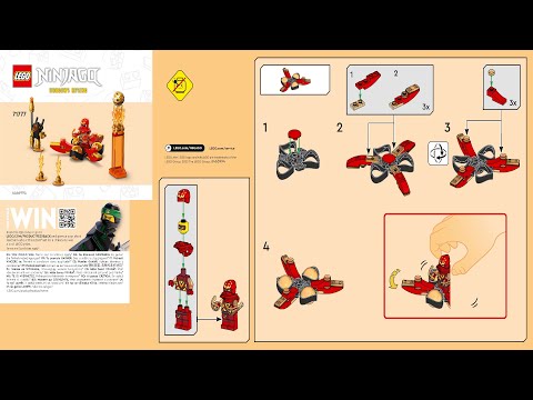 LEGO instructions - Ninjago - 71777 - Kai’s Dragon Power Spinjitzu Flip