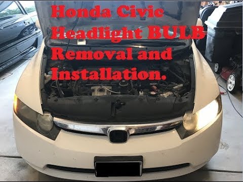 Honda Civic Headlight Bulb Replacement