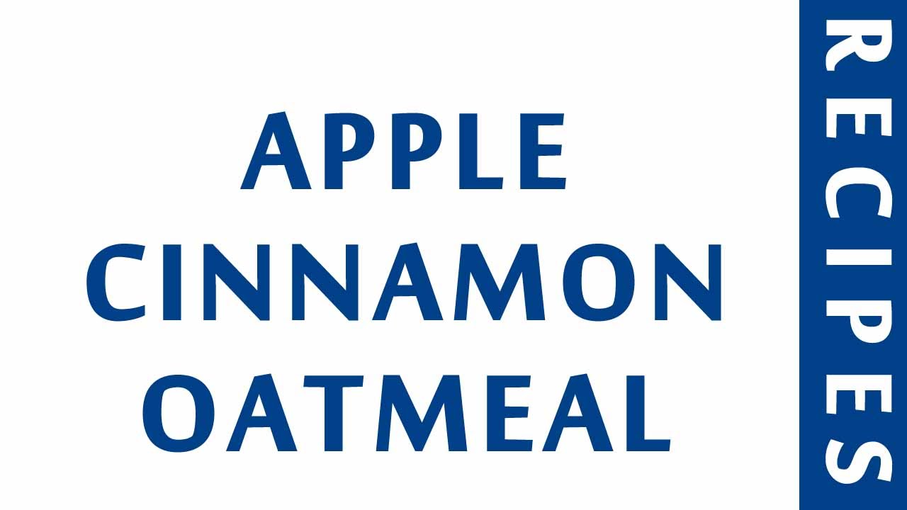 APPLE CINNAMON OATMEAL DIABETIC RECIPES STEP BY STEP HEALTHY RECIPES YouTube