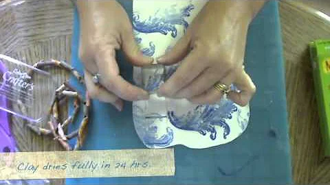 Clay Stamped Tube Beads