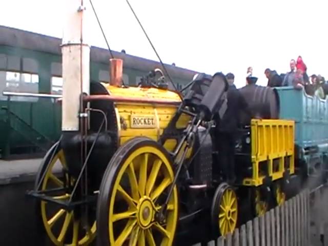 Stephenson's Rocket at the National Railway Museum - YouTube