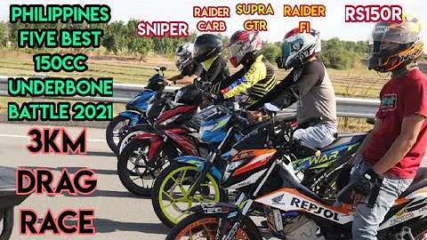 FIVE 150CC | DRAG RACE | THE BEST 5 UNDERBONE BATTLE OF THE YEAR 2021