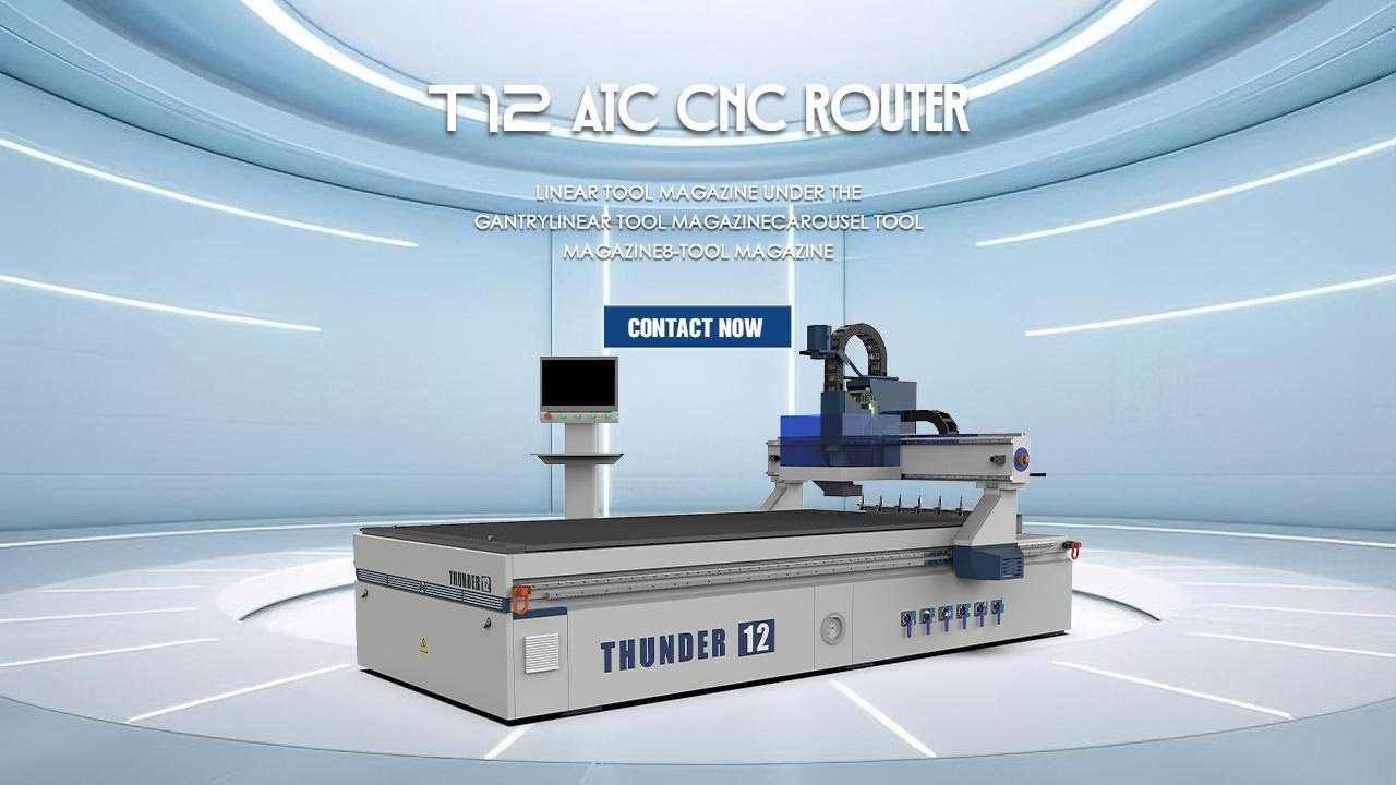 T12 ATC CNC Router with Rotary Axis | LNC MW2200 System | Woodworking & 3D Carving 