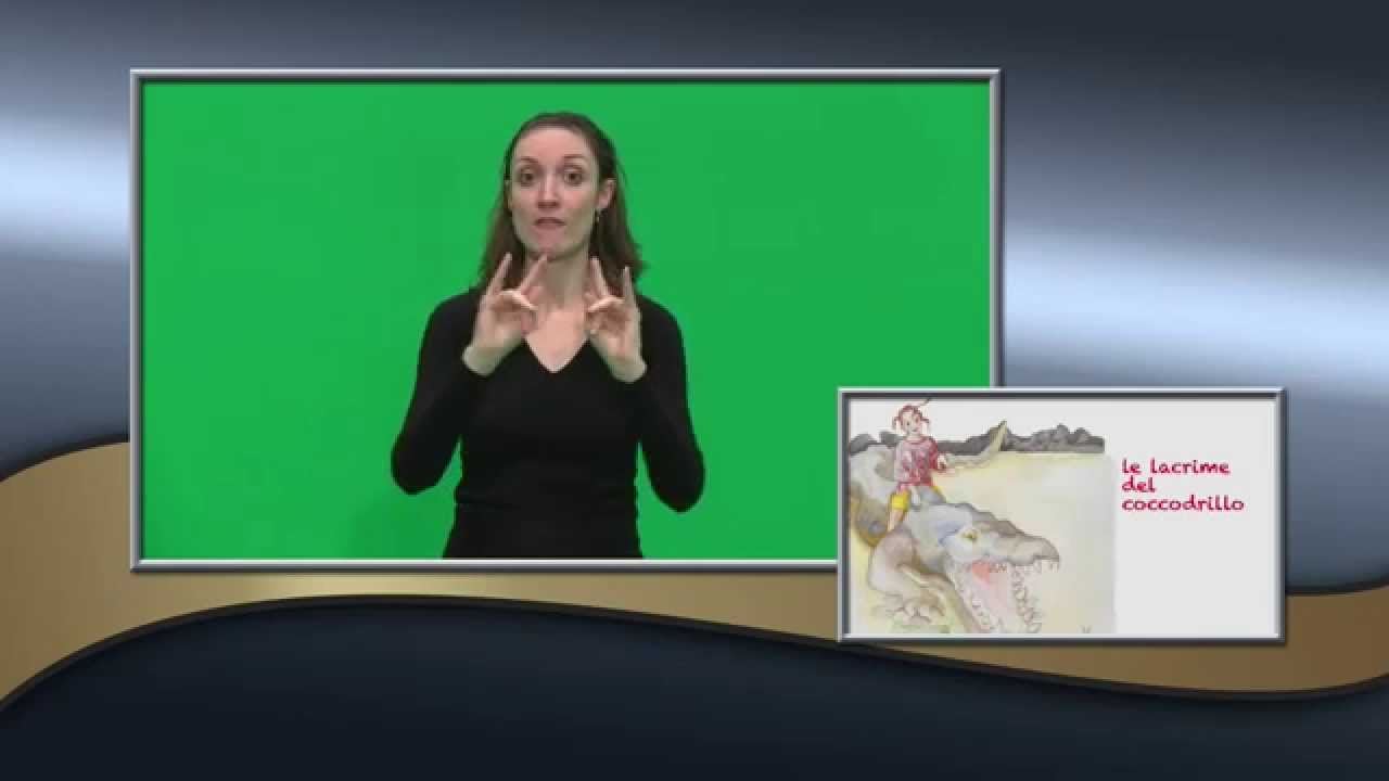 LE LACRIME DEL COCCODRILLO fiaba  de  LE FIABE DEL  SILENZIO in LIS