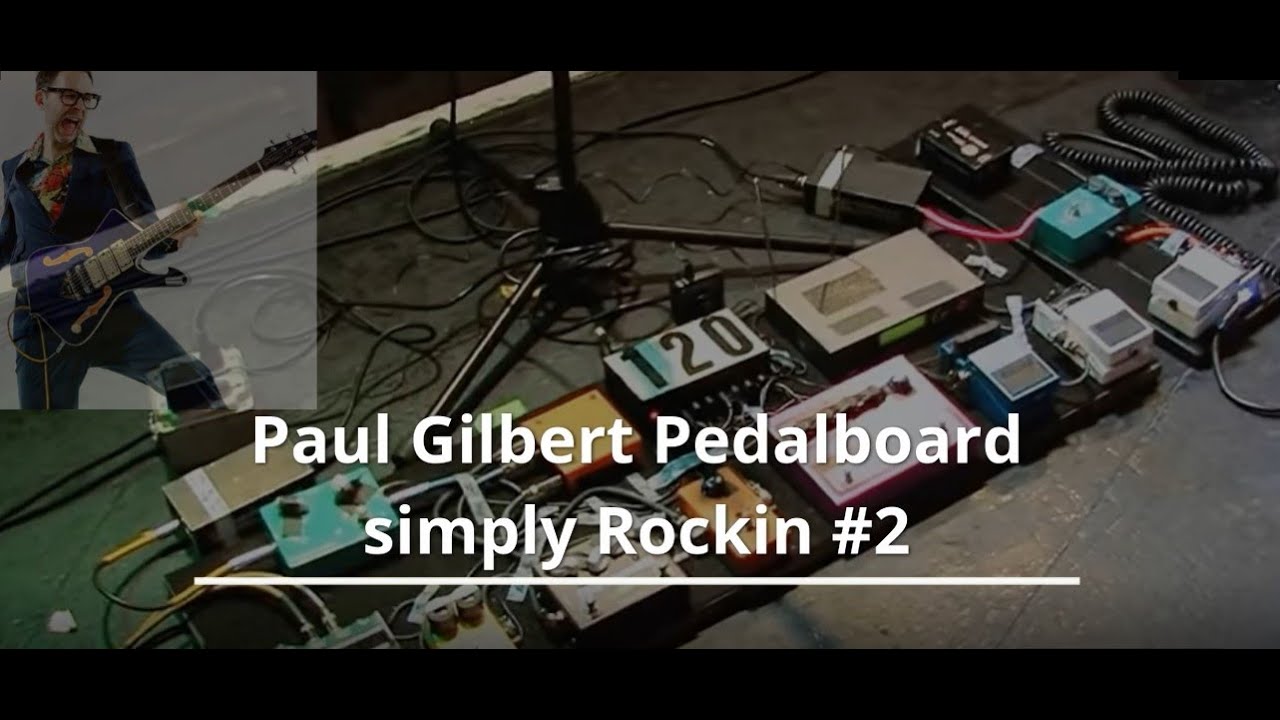 Paul Gilbert Pedalboard