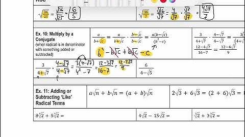 Algebra 2 5.2 Notes Example 10
