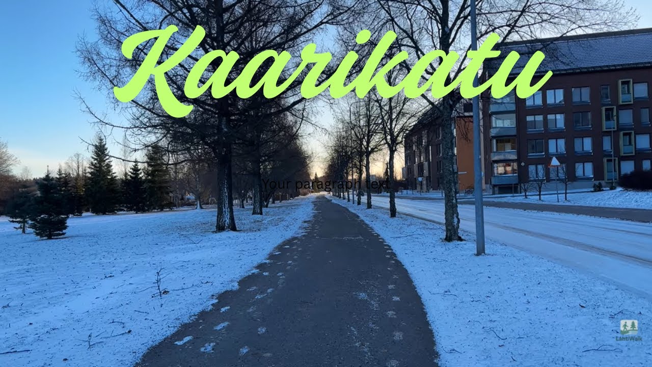 Winter Walk on Kaarikatu, Lahti ❄️🚶‍♀️