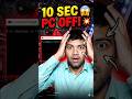 PC Auto Shutdown in 10 Sec 😱 CMD Trick! #shorts
