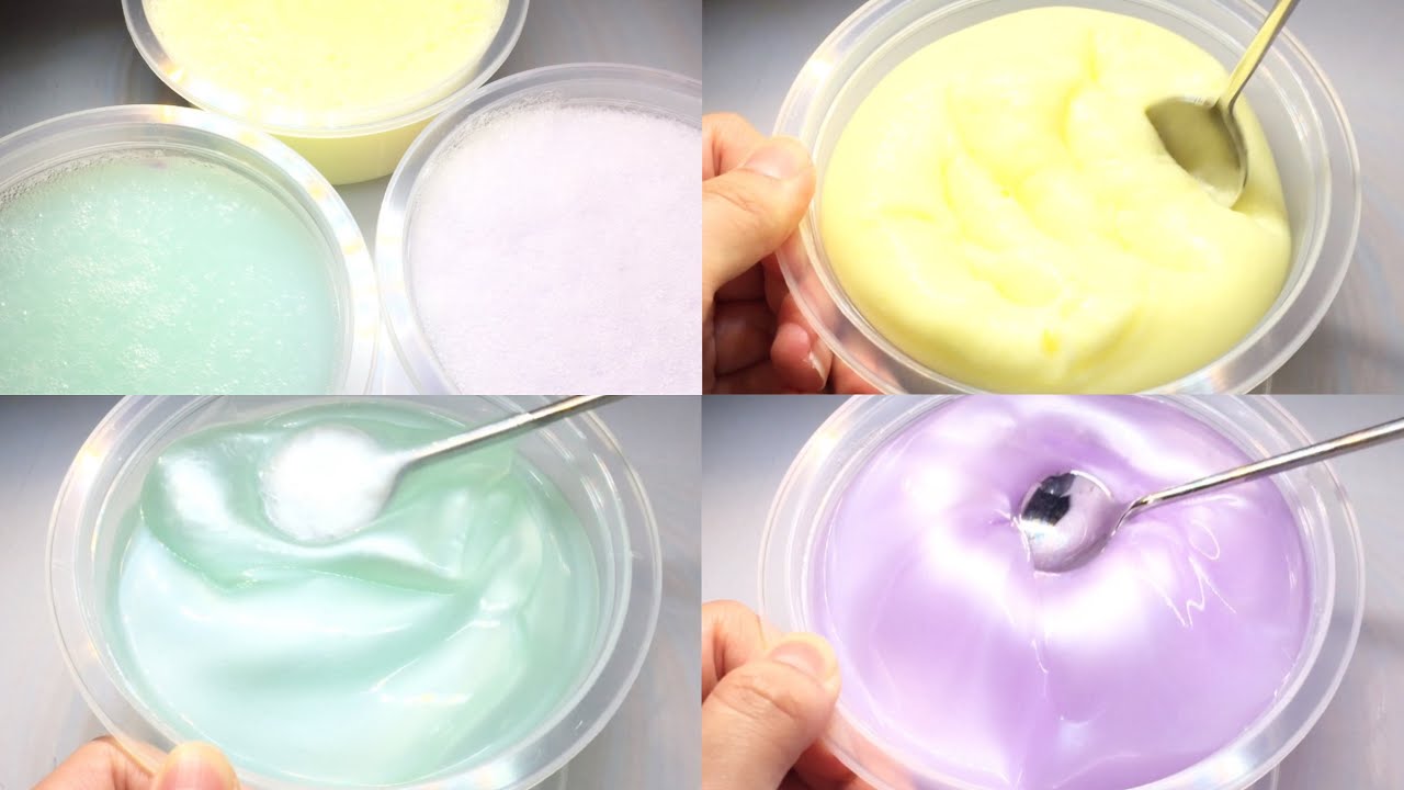 🤍 3개 액괴 시리즈 무편집 영상 공유 • 무영공 • 마블링 액괴 • 푹신액점 • 노랑 • 민트 • 보라 • slime / 몽글무편집