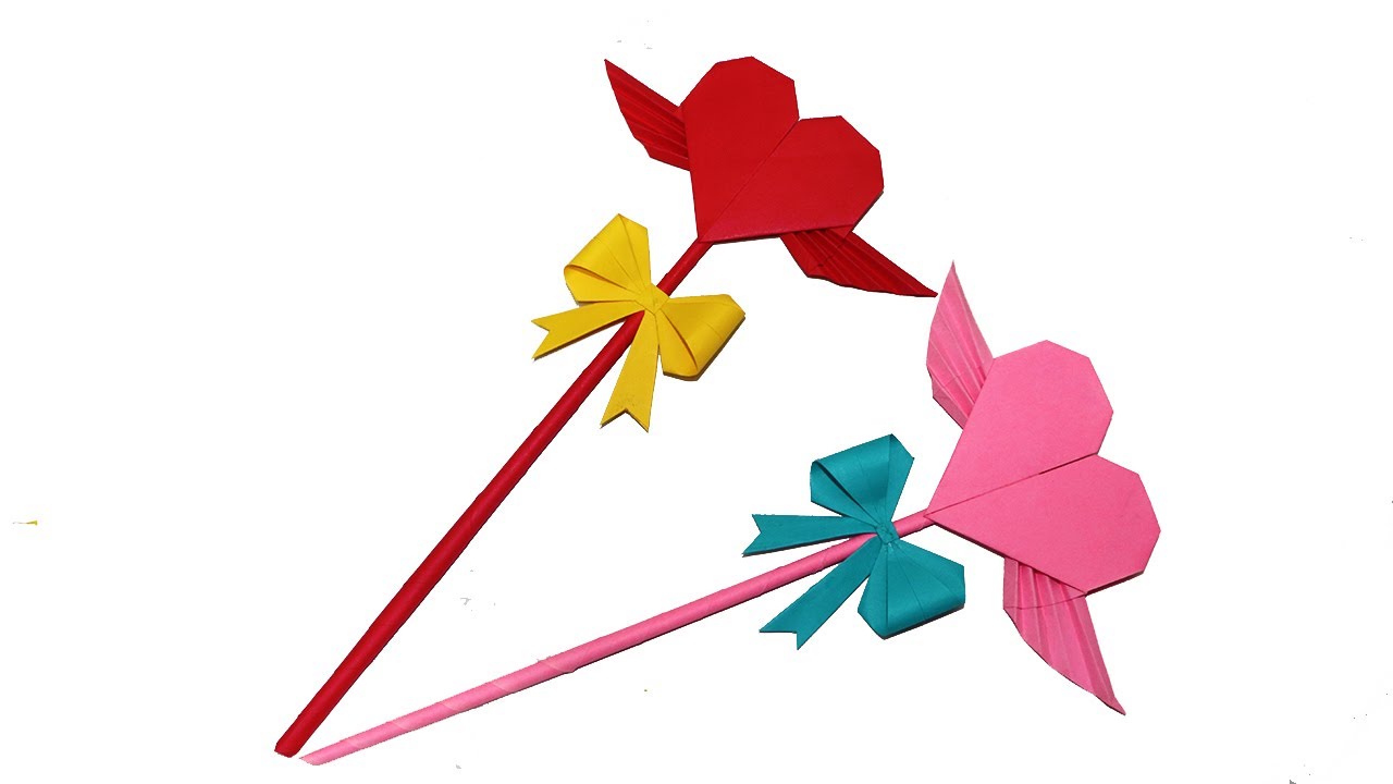 How to make Easy Simple Love Fairy Stick - DIY - Origami - Magic -