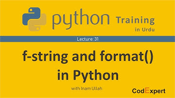 31_f-string and format in Python in Urdu | Inam Ullah