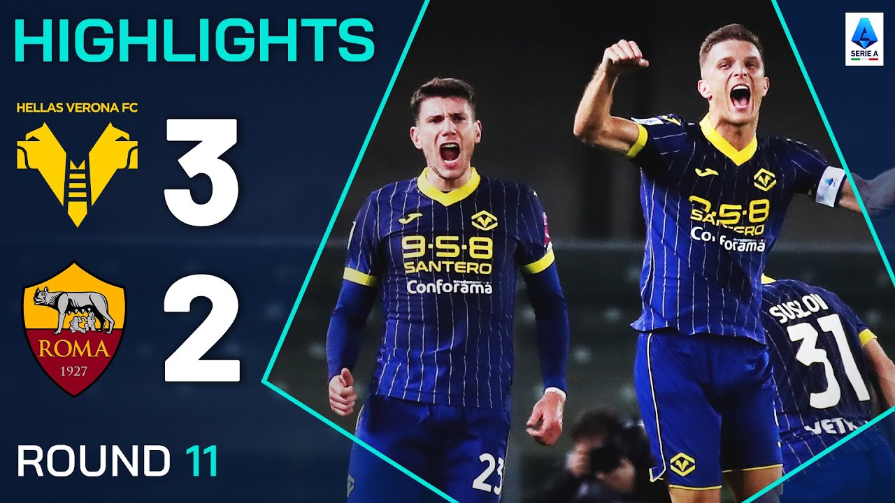 VERONA-ROMA 3-2 | HIGHLIGHTS | 11ª GIORNATA | SERIE A ENILIVE 2024/25