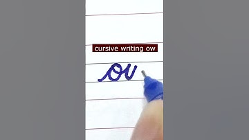 How to write small letter ow | Cursive writing a to z #cursivewriting #handwriting  #shorts #cursive