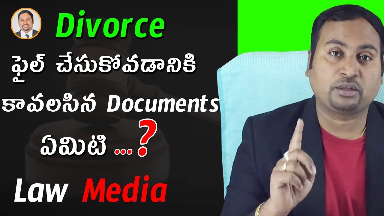 [2024] Documents required for filing Divorce in Telugu Law Media