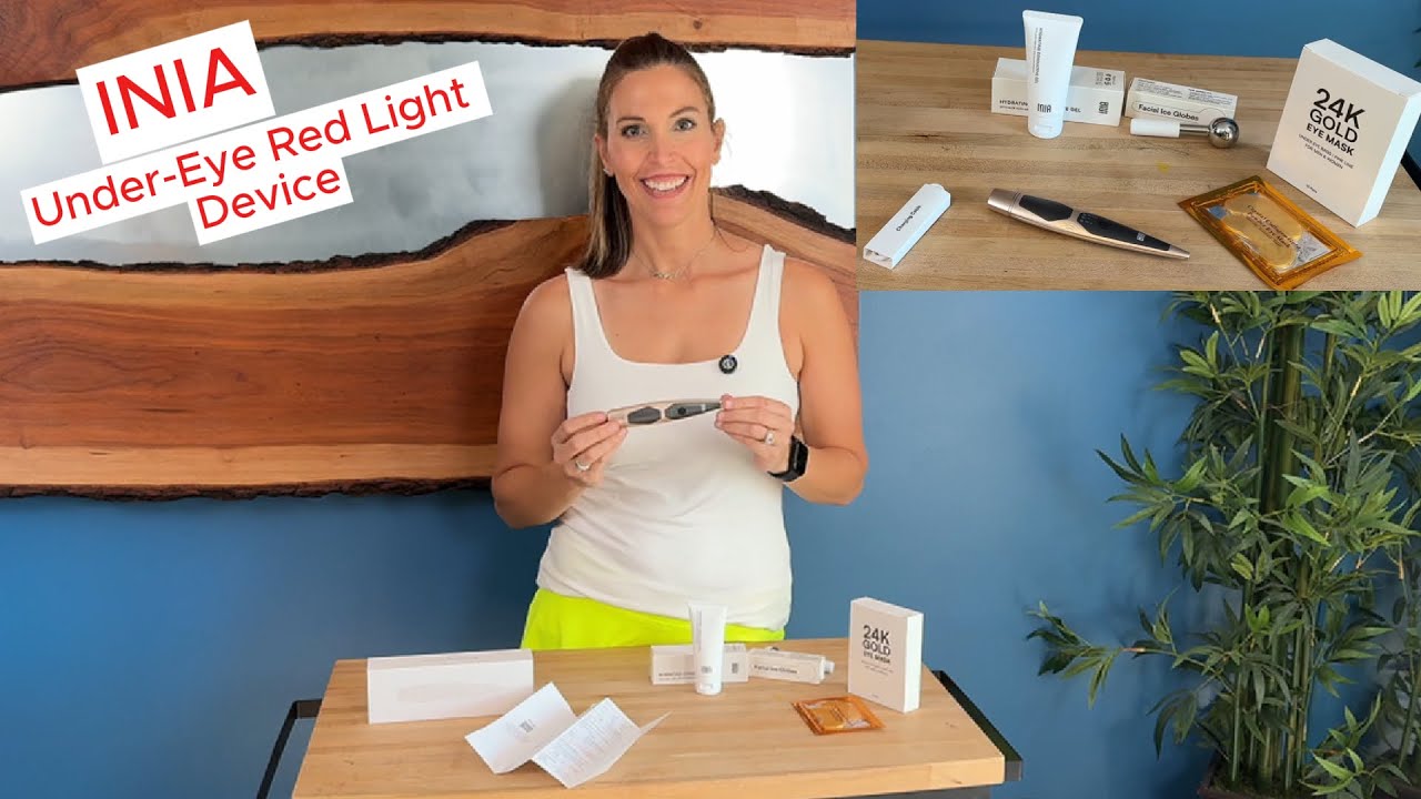 INIA Under-Eye Red Light Therapy Device 4in1 Beauty Tool 