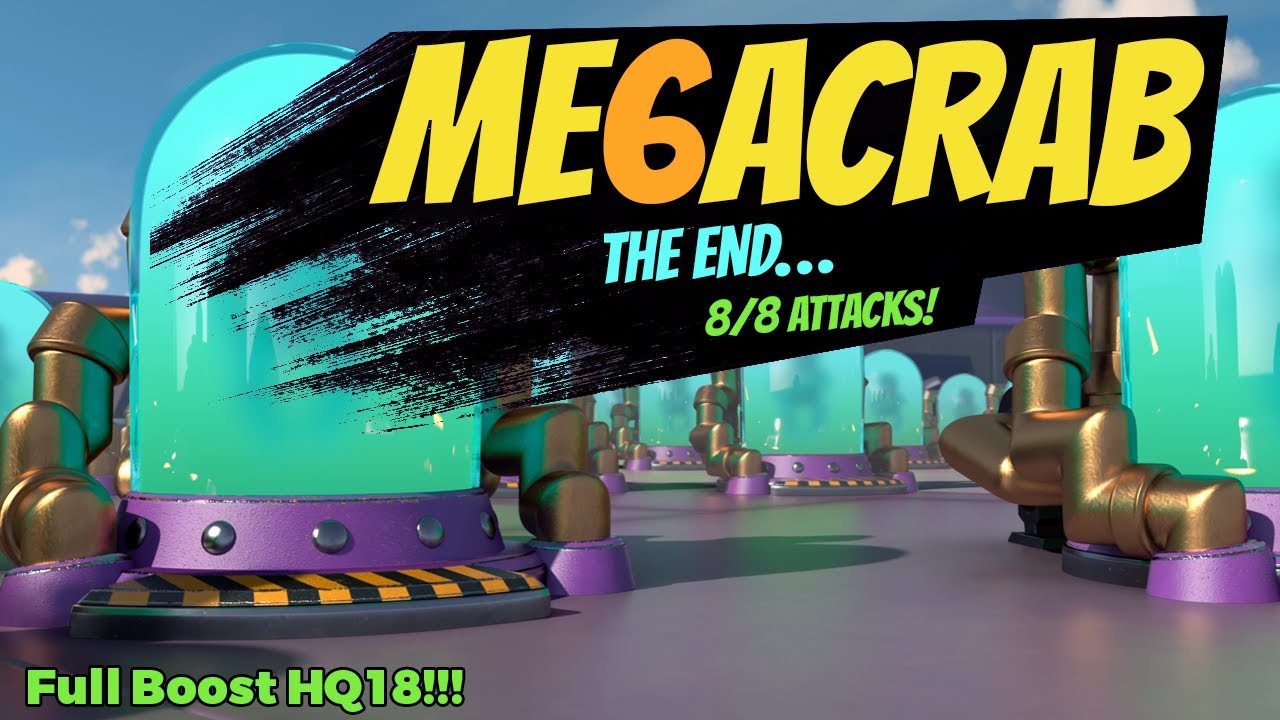 Boom Beach - Mega Crab 6.0 - Final Attacks LIVE