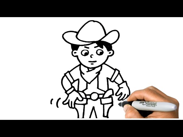 Cowboy Drawing Background Images, HD Pictures and Wallpaper For Free  Download | Pngtree