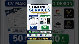 “Students! CV in ₹50 &amp; Logo in ₹30 🔥 Don’t Miss This”