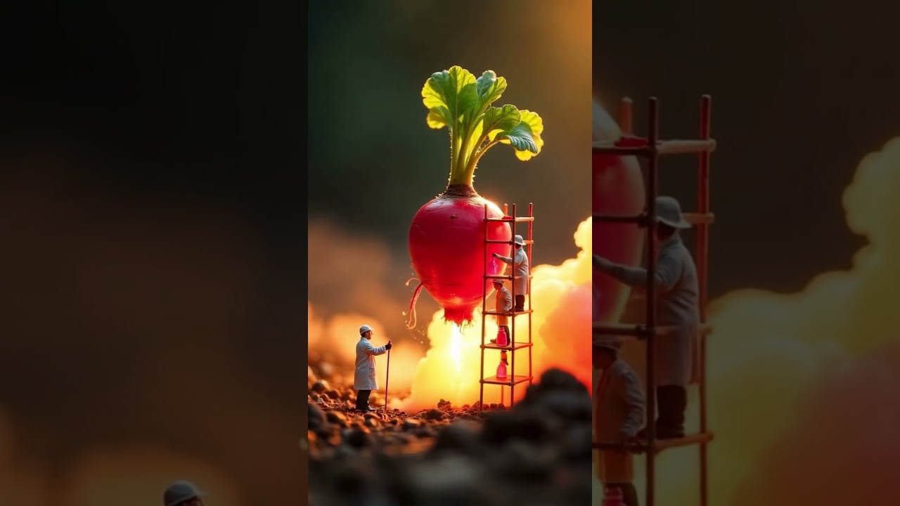 Radish Rocket Launch! 