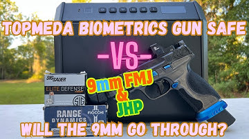 9MM vs GUN SAFE! Will It Penetrate? | TOPMEDA Biometrics Safe vs FMJ & JHP #happy #review #edc #2025