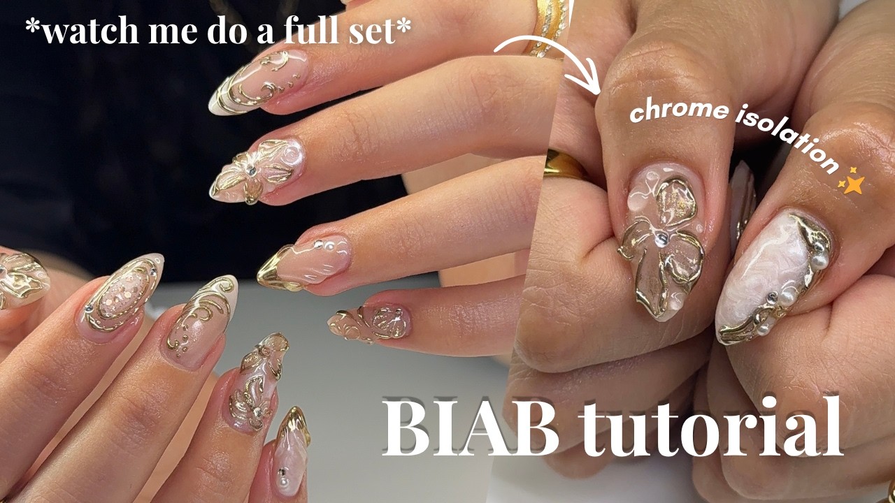 Watch me do a full *builder gel* set ✨ step-by-step tutorial