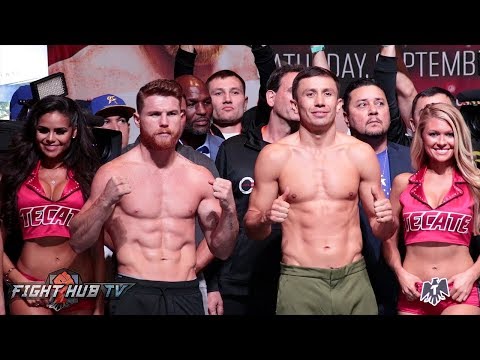 FULL & UNCUT – CANELO ALVAREZ VS. GENNADY GOLOVKIN WEIGH IN AND FACE OFF VIDEO