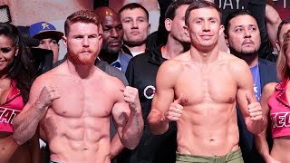 FULL & UNCUT  CANELO ALVAREZ VS. GENNADY GOLOVKIN WEIGH IN AND FACE OFF VIDEO