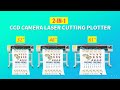 60w 2in1 co2 laser cutting plotter machine
