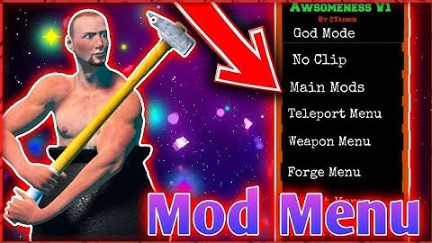 INSANE! | New APK Mod Menu | Getting Over It | Awesome Cheat Menu | Free Download