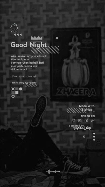 Story WA IG typography fullscreen terbaru‼ Selamat Tidur