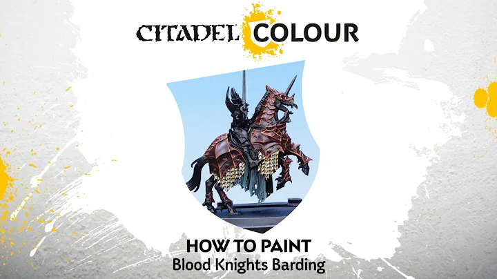 How to Paint Soulblight Gravelords: Blood Knights Barding